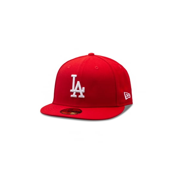 New Era MLB Basic Los Angeles Dodgers 59Fifty Fitted Baseball Cap - Scarlet Red