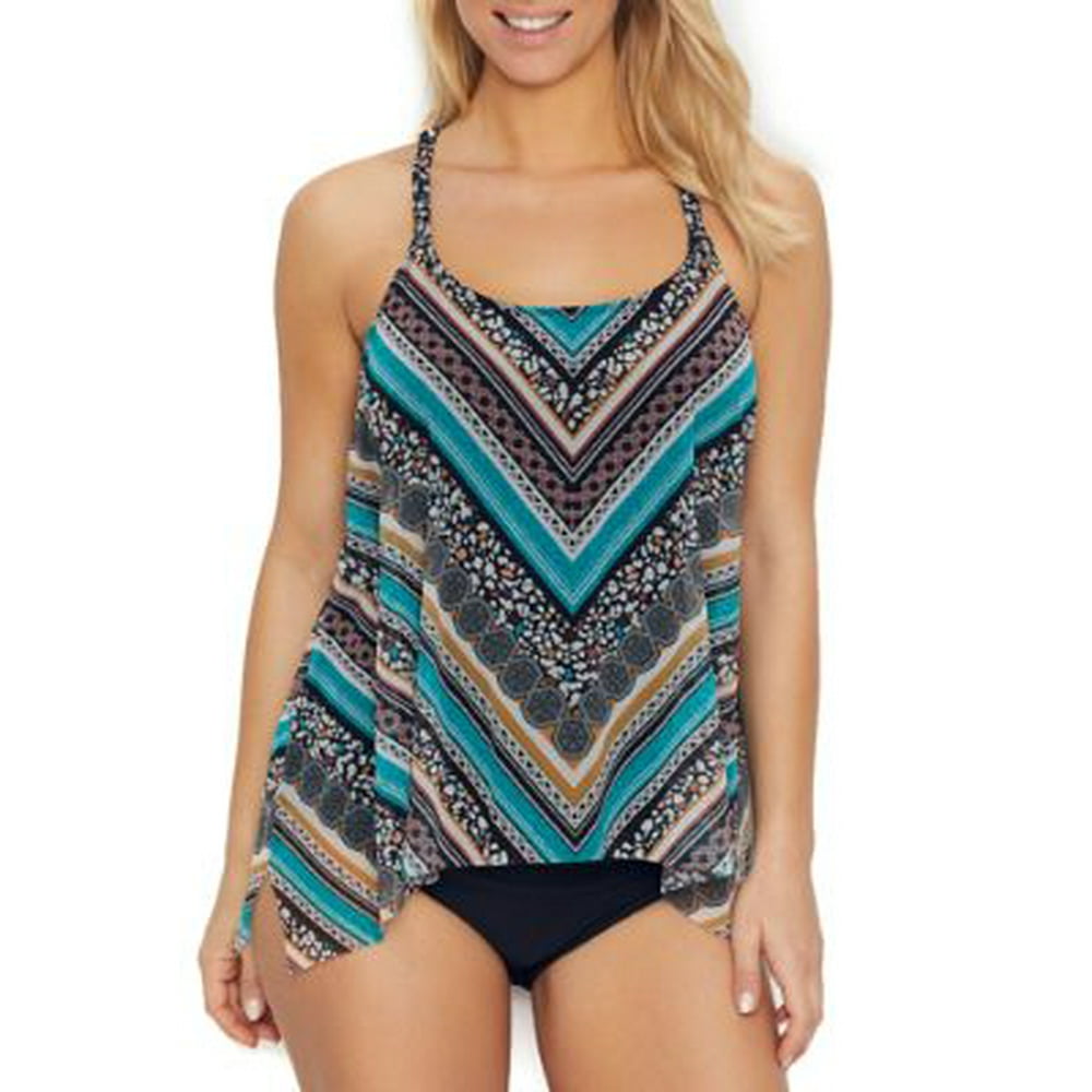 Coco Reef Coco Reef Womens Wild Stripes Underwire Tankini Top Style