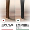 thumbnail image 5 of X-Protector Felt Furniture Pads - 235 Pcs Brown & Black - Felt Pads for Furniture Feet - Protect Hard Floors, 5 of 7