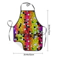 thumbnail image 4 of Xecao Colorful Tie Dye Stained Glass 1 Print Funny BBQ Chef Aprons for Men Women,Adjustable Kitchen Cooking Aprons with Pocket Waterproof Oil Proof No Pilling Fading, 4 of 7