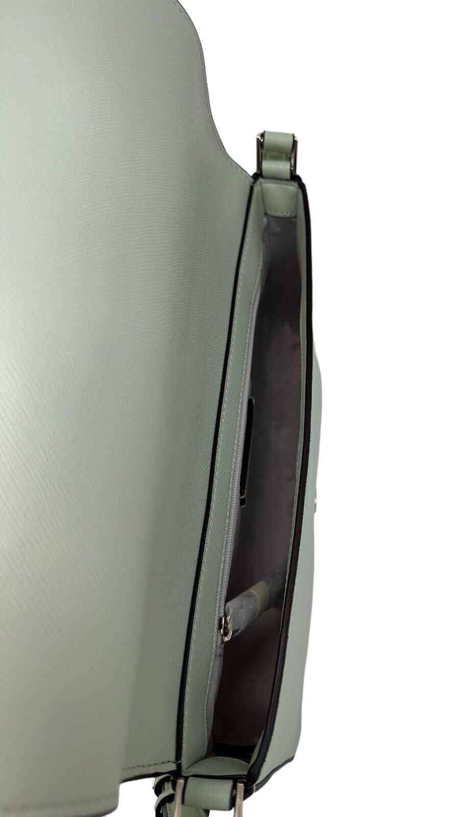 Kate Spade Staci Flap Shoulder Light Olive Saffiano Leather Bag KF371 $329
