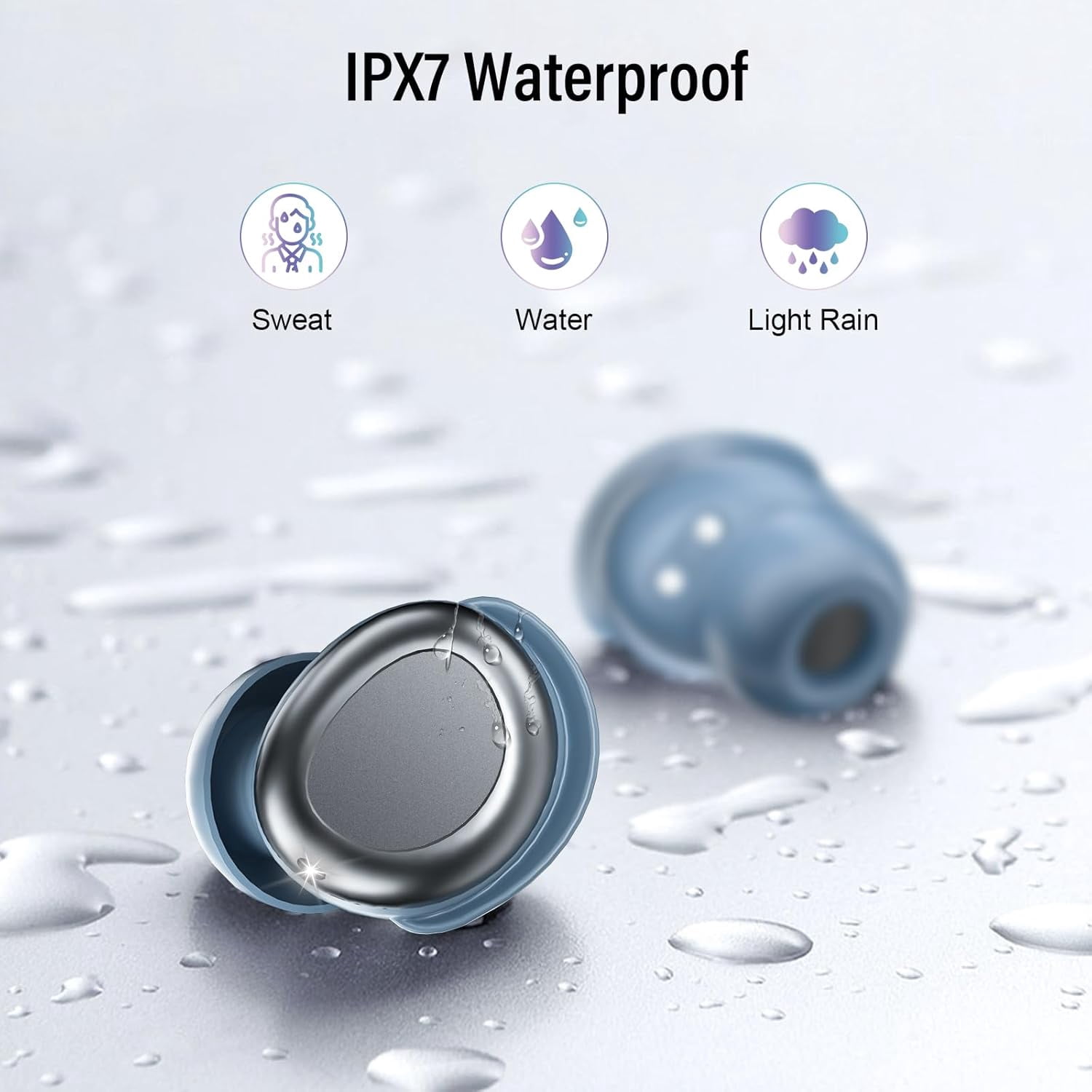 Sleep Earbuds, Noise Cancelling Wireless Ear buds for Side Sleepers, Bluetooth 5.4 in Ear Light-Weight Mini Headphones, 47H Playtime Clear Calls Earphones for Sleeping, Exercising, Working, Hiking