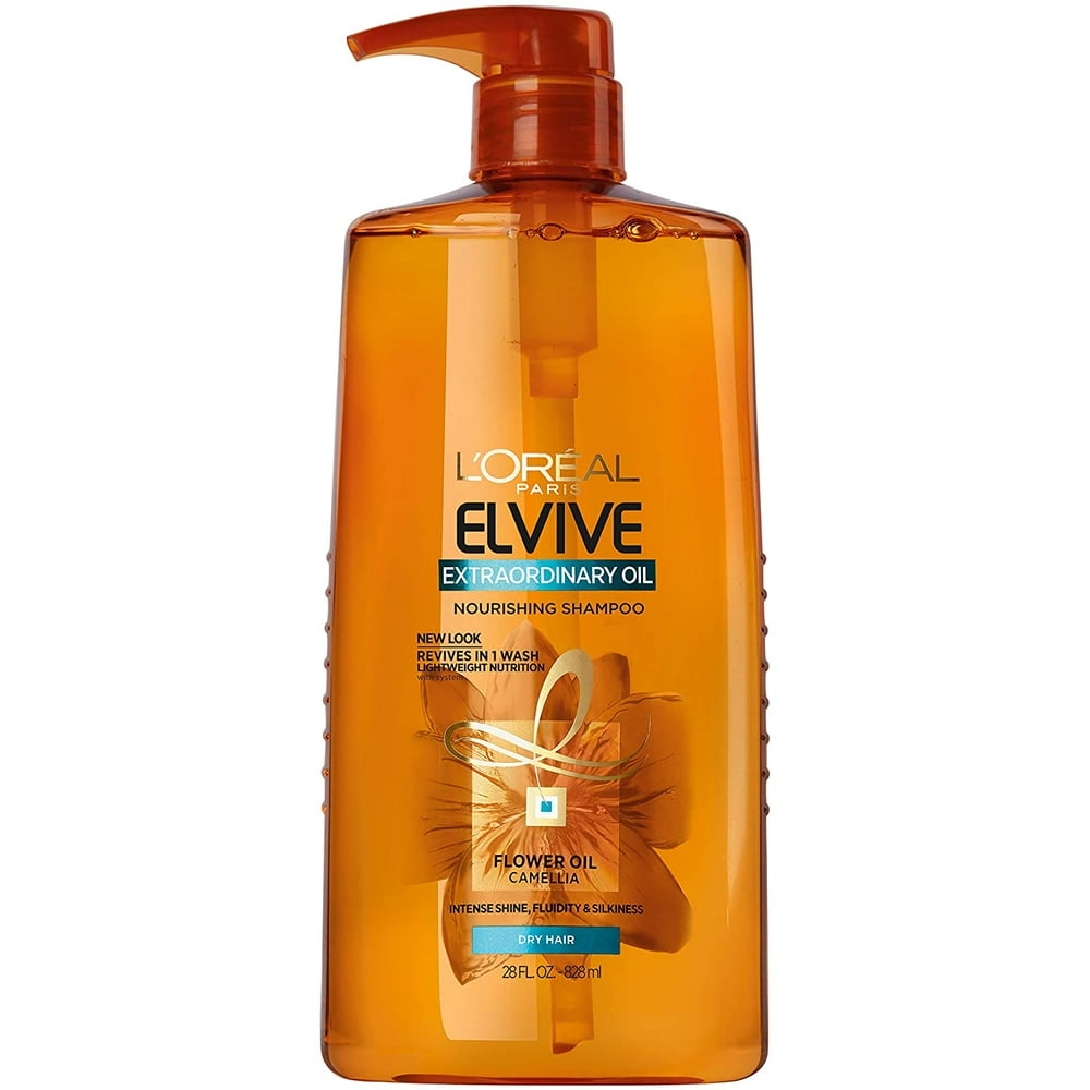 Elvive Extraordinary Oil Nourishing Shampoo, for Dry or Dull Hair ...