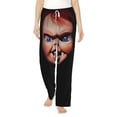 thumbnail image 2 of Lsque Chucky Print Women's Pajama Pants, Lounge Pant - Comfortable Home Wear,Elastic Waistband, Stylish Design-Small, 2 of 9