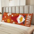 thumbnail image 2 of Honeii Happy Thanksgiving Three Gnomes Print Long Body Pillowcase 20x54 in,Body Pillow Cover with Zipper,Large Body Pillowcase,Soft Bed Decorative, 2 of 7