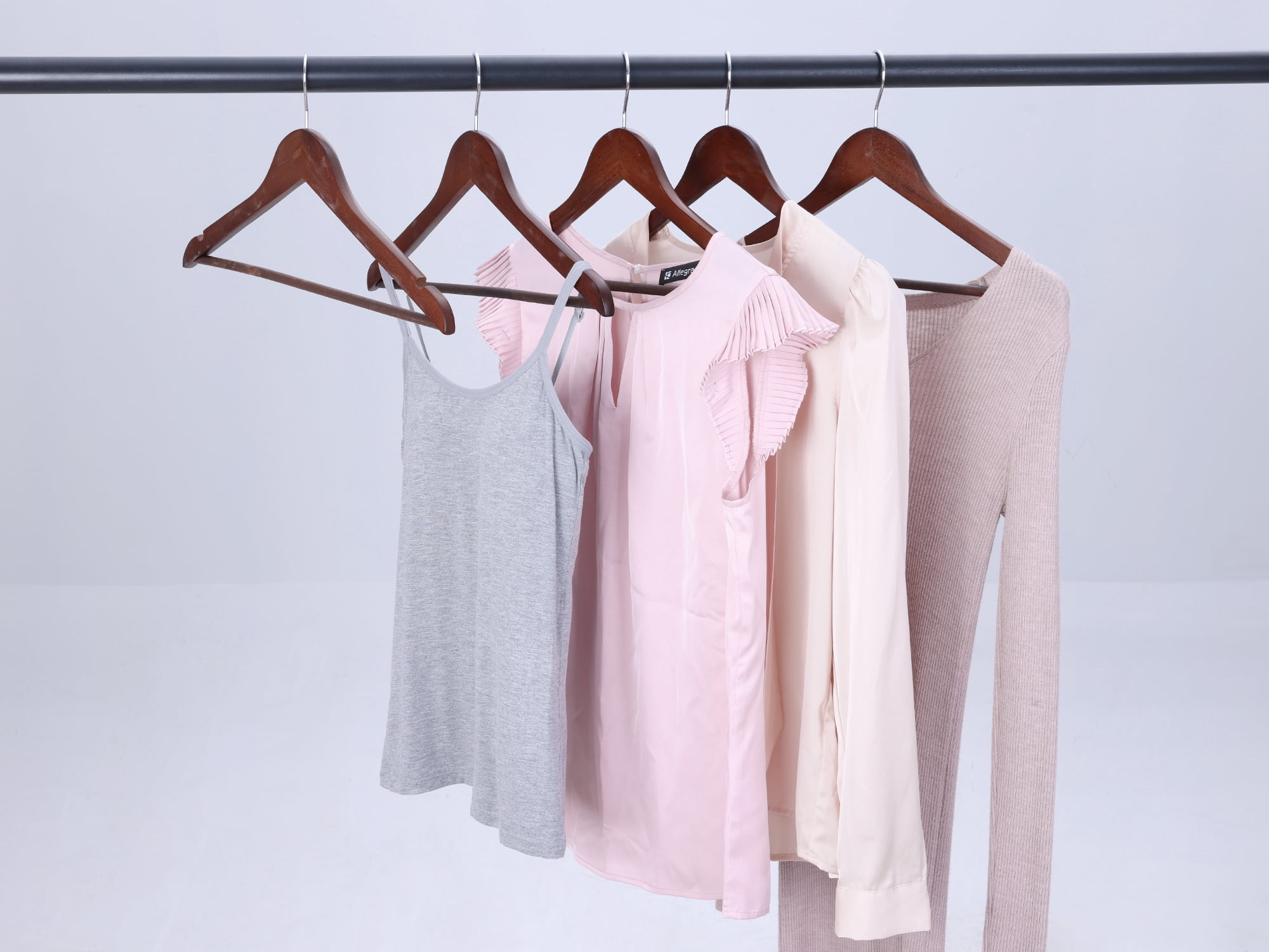 Unique Bargains Wood Non-Slip Hangers Clothes Hangers for Closet 10 Packs Brown