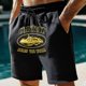 thumbnail image 1 of WILLBEST Pantalones Cortos Deportivos Estilo Europeo para Hombre, Estilo Hip Hop, Informales, Holgados y Cómodos, para Comercio Exterior y Negocios, Que Marcan Tendencia, Pantalones Anchos de Calle., 1 of 3