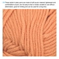 thumbnail image 3 of Uxcell Acrylic Yarn Skeins Soft Crochet Yarns for Knitting and Crocheting Craft Project Light Orange, 3 of 7