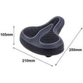 thumbnail image 5 of Cómodo y ancho Big Bum Bike Bicicleta Gel Cruiser Asiento de sillín con almohadilla suave extra deportivo Adecuado para cualquier tipo de bicicleta… (PC 1), 5 of 5