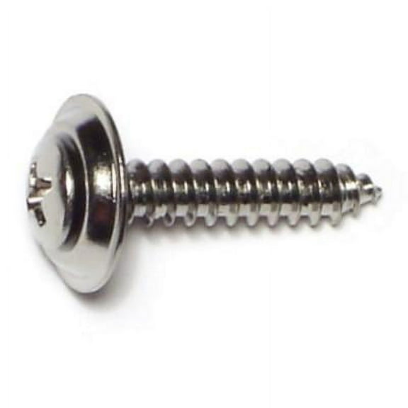 #10 x 1" Phillips Oval Trim Washer Head Sheet Metal Screws SMSOC-122 (15 pcs.)