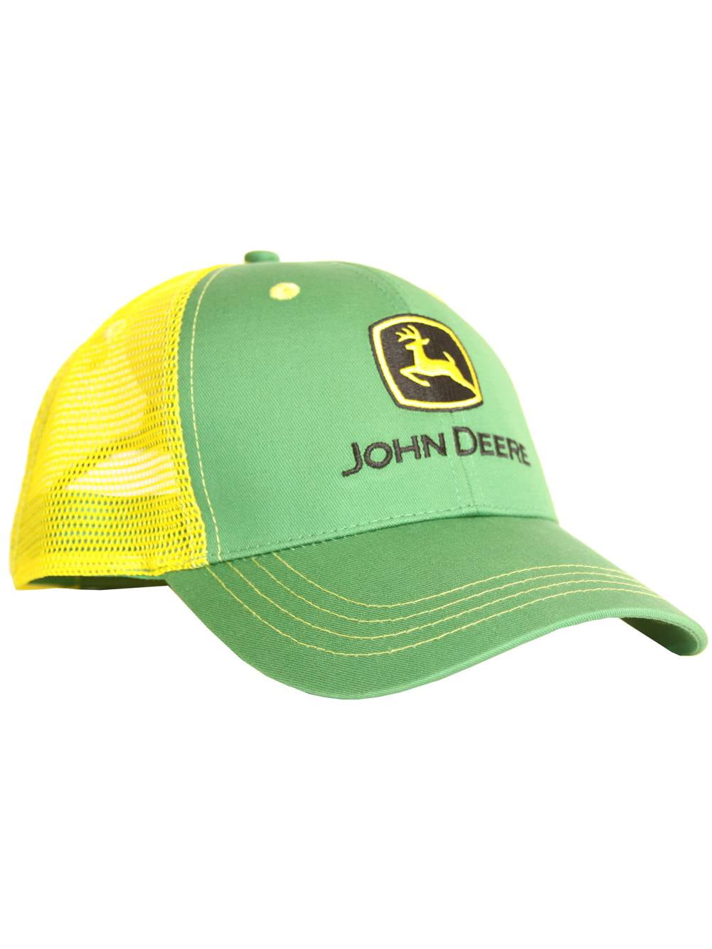 JOHN DEERE GREEN YELLOW TRUCKER HAT CAP MESH FARM ADJ Walmart Canada