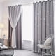 thumbnail image 2 of Cortina Blackout De 2 Panel Con Estrellas De 132x213cm Modelo Gris, 2 of 4
