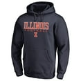 thumbnail image 2 of Men's Navy Illinois Fighting Illini Team Unity Football Pullover Hoodie, 2 of 3