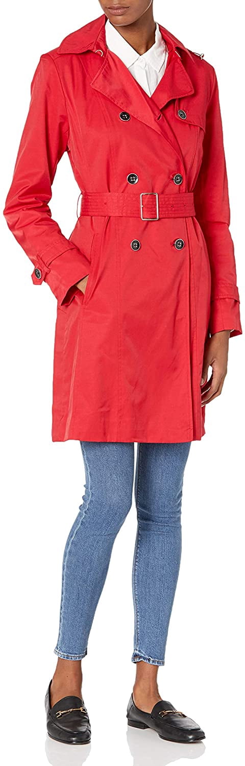 Cole Haan Womens Classic Belted Trench 