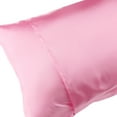 thumbnail image 2 of Unique Bargains Envelope Closure Soft and Smooth Satin Pillowcase (2 Count) Dark Pink Queen, 2 of 6