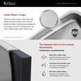 thumbnail image 5 of KRAUS Outlast MicroShield™ Scratch-Resist Stainless Steel Undermount 60/40 Double Bowl Sink, 32" 16 Gauge, Premier Series, 5 of 12