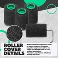 thumbnail image 5 of 12 Pcs 4inch Textured Bed Liner Roller Covers Quick Dry -Bed Liner Kit for Truck Coatings Create Te, 5 of 5