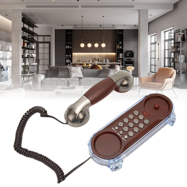 Teléfono Fijo Retro, Teléfono Fijo Con Diseño De Humanización De 2 Usos Para Oficina Para Hotel