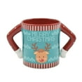 thumbnail image 1 of HOLIDAY TIME MERRY CHRISTMAS REINDEER DESIGN UGLY SWEATER MUG, 1 of 3