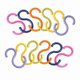 thumbnail image 1 of 12 Pack S-Shaped Plastic Hooks for Clothes, Towels, and Home Organization, 1 of 5