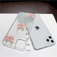 thumbnail image 4 of Cubic Three Butterflies Glitter Star Phone case, Fresh and Cute, Drop-Proof, Women's Favorite, for iPhone 15 14 13 12 11 Ultra Plus X XS XR 7 8 6 SE 2020 Phone Case (Black,iPhone 13), 4 of 8