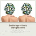 thumbnail image 2 of Kdxio Green Leopard Pattern Satin Bonnet Silk Bonnet Hair Bonnet for Sleeping Hair Bonnets for Women Curly Natural Hair, 2 of 6