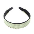 thumbnail image 5 of Unique Bargains 1 Pc Headband Plaid Wide Hair Accessories for Women Green, 5 of 5