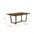 thumbnail image 3 of Lere Dining Table-Antique Style Brown Wood-Spacious 71 Inch Rectangular Top, 3 of 6
