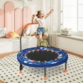 thumbnail image 2 of Gymax 36'' Foldable Kid Trampoline w/ 20 LED Lights Foam Handlebar Padded Safety Cover Navy, 2 of 10