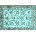 thumbnail image 1 of Ahgly Company Indoor Rectangle Oriental Light Blue Traditional Area Rugs, 7' x 9', 1 of 4