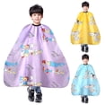 thumbnail image 1 of Tablier de Coiffure pour Enfants, Dessin Animé, Imperméable, Robe de Coiffure, Cape de Barbier, Cape de Coupe de Cheveux, 1 of 2