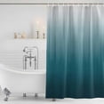 thumbnail image 2 of Blue Ombre Shower Curtain Set - Extra Long 72" x 96" Washable Bathtub Curtain with 12 Hooks, Contemporary Gradient Abstract Art Waterproof Fabric Stall Shower Curtains for Bathroom/Bathtub Décor, 2 of 6
