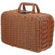 thumbnail image 4 of Retro Rattan Storage Organizer Box Handwoven Case Household Item Light Brown 35.00X24.00X12.00CM Tidy Organization 1Set, 4 of 4