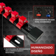 thumbnail image 3 of 9 Pzs Riel Para Dados  Bloosom Soporte Organizadores De Enchufes Abs Negro Azil Rojo, 3 of 5