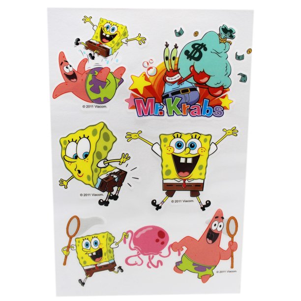 Spongebob Squarepants Moneybags Mr. Krabs RubOn Decals