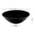 thumbnail image 2 of Smarty 16 oz. Black with Gold Rim Organic Round Plastic Soup Bowls 120ct, 2 of 6