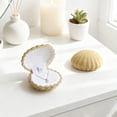 thumbnail image 6 of Inerposs Seashell Jewelry Box, Velvet Organizer, Earring Display Case, Ring Holder, Necklace Storage for Women, 6 of 6