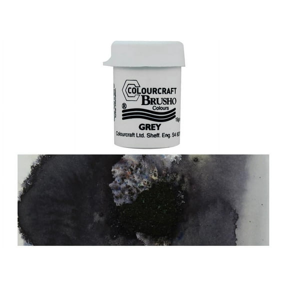 Brusho Crystal Colour 15g-Grey
