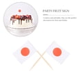 thumbnail image 4 of 200pcs Disposable Food Flag Picks Cocktail Toppers Decorative Fruit Toothpicks, 4 of 7