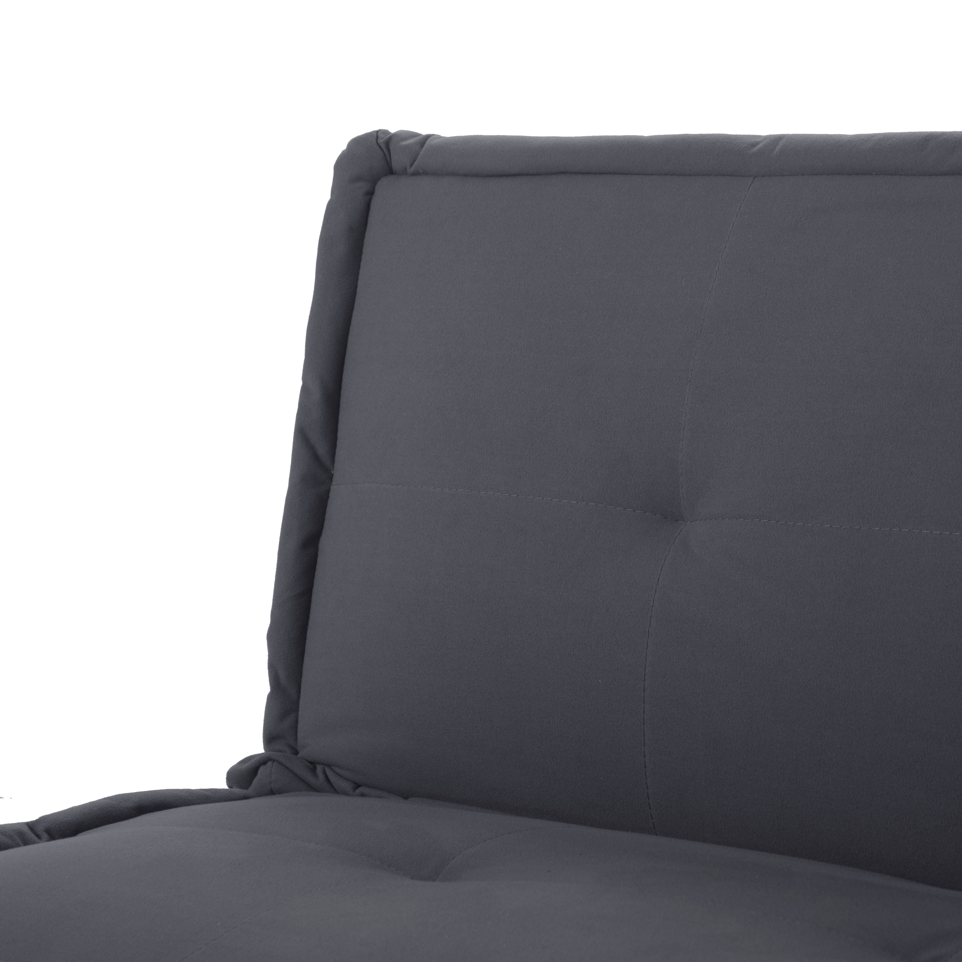 Gewnee 62.99”Futon Sofa Bed,Loveseat Sleeper Sofa with 5-level Adjustment,Suitable for Apartments,Offices or Guest Rooms.Dark Grey