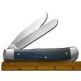 thumbnail image 3 of Case XX Knives Grandfather and Grandson Smooth Blue Bone Trapper Stainless Pocket Knife CAT-GFGS/BB, 3 of 5