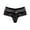 Black, variant on Low Waist Underwear Hollowed Out Briefs Lace Thongs, Womens Sexy Transparent Lace Comfort Underpants