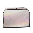 thumbnail image 2 of Uemuo Glitter Light Pearl Print Toaster Cover 2 Slice, Small Kitchen Appliance Covers, Toaster Oven Cover with Loop, Bread Machine Cover Dust Cover Protection, 2 of 7