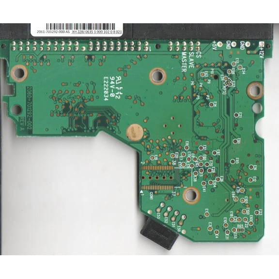 WD800BB-08JHC0, 2061-701292-000 AS, WD IDE 3.5 PCB