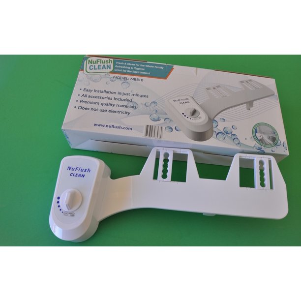 NuFlush Bidet Toilet Seat Conversion, One Water Connection, Easy