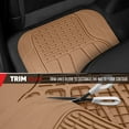 thumbnail image 5 of Motor Trend WingRunner Complementary Rubber Rear Floor Mats Liners for 2nd or 3rd Row, All Weather Protection Design to Fit Most Trucks Cars Sedan SUV, 5 of 10