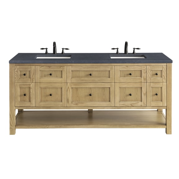 James Martin Vanities 330-V72-3Csp Breckenridge 72" Free Standing Double Basin Poplar Wood