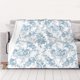 thumbnail image 1 of Elegante manta de toile con estampado floral azul y blanco, ideal para decorar la habitación, ideal para cama y sofá, de 101 x 76 cm., 1 of 8