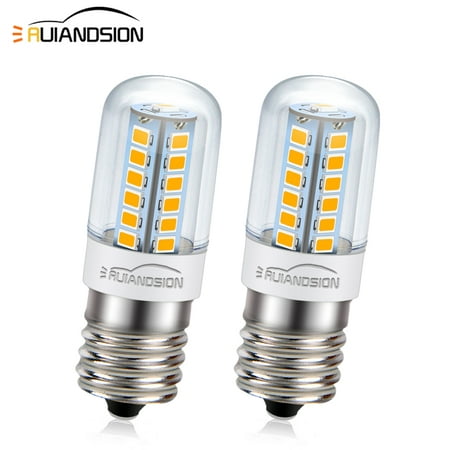 

Ruiandsion E17 LED Bulbs for Under Microwave Light Bulbs Over Stove Lights Range Hood 2W 500 Lumen AC110-130V E17 Bulb Home Lighting Warm White 2Pcs