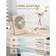 thumbnail image 3 of Zuvas Ventilador de escritorio con pilas, recargable con inclinación de 180 °, plegable, personal, ultra silencioso, pequeño ventilador portátil, ventilador USB de viento fuerte ajustable de 3 velocid, 3 of 5